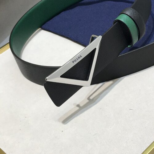 High Quality Luxury Prada Saffiano Leather Belt – Style 86470 product detail