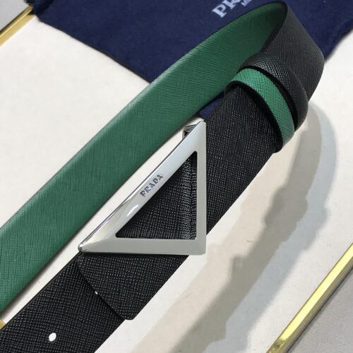 High Quality Luxury Prada Saffiano Leather Belt – Style 86470 product detail