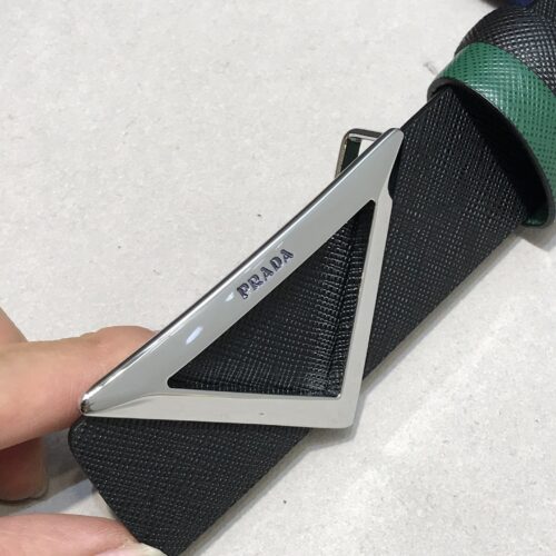 High Quality Luxury Prada Saffiano Leather Belt – Style 86470 product detail