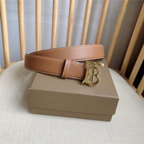 High Quality Luxury Burberry New Leather Belt – Style 28838 alternate view