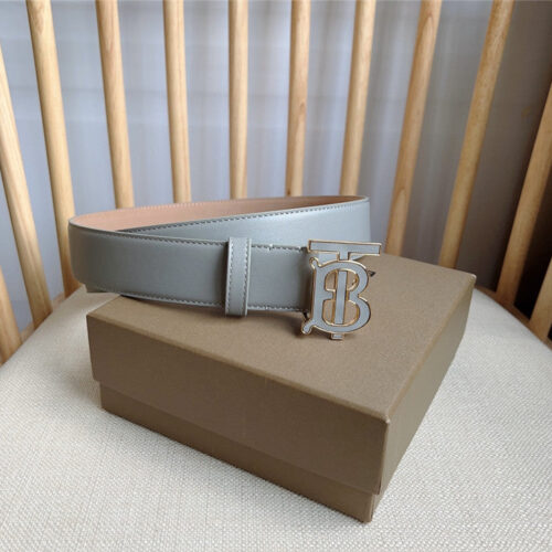 High Quality Luxury Burberry New Leather Belt alternate view