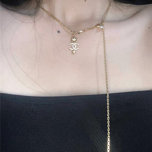 High Quality Luxury Chanel Flower Double C Single Layer Necklace product detail