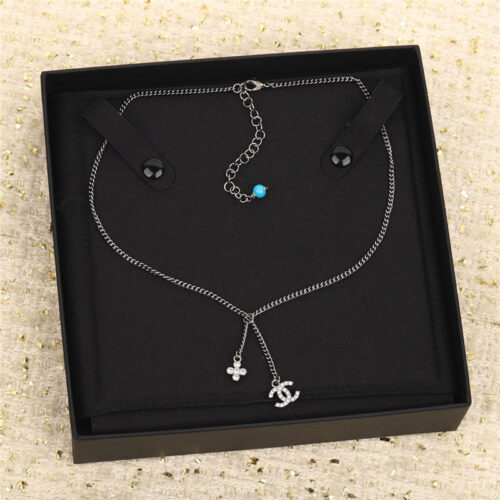 High Quality Luxury Chanel Handmade Four-Leaf Clover Necklace – Style 50064
