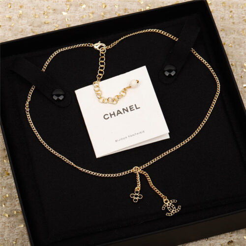 High Quality Luxury Chanel Handmade Four-Leaf Clover Necklace – Style 50066