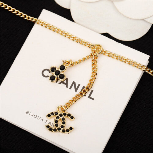 High Quality Luxury Chanel Handmade Four-Leaf Clover Necklace – Style 50066 product detail