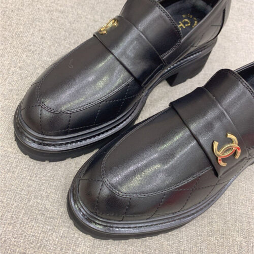 High Quality Luxury Chanel New Thick Sole Loafers – Style 00710 product detail