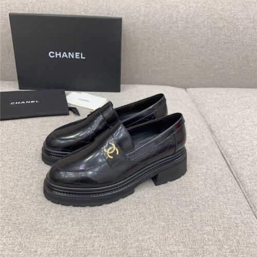 High Quality Luxury Chanel New Thick Sole Loafers – Style 31782 alternate view