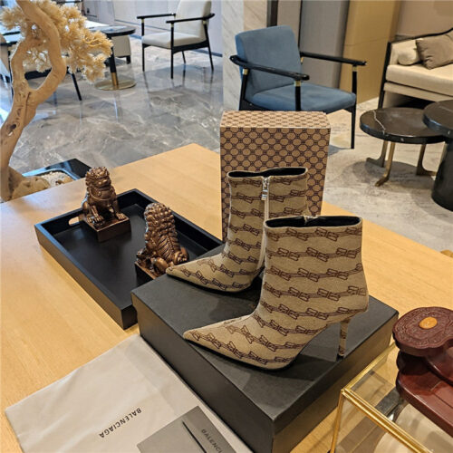 High Quality Luxury Balenciaga Pointed Toe Stiletto Boots product detail