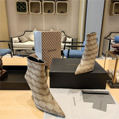 High Quality Luxury Balenciaga Pointed Toe Stiletto Boots product detail
