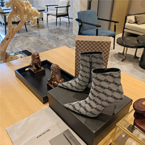 High Quality Luxury Balenciaga Pointed Toe Stiletto Boots – Style 99203 product detail