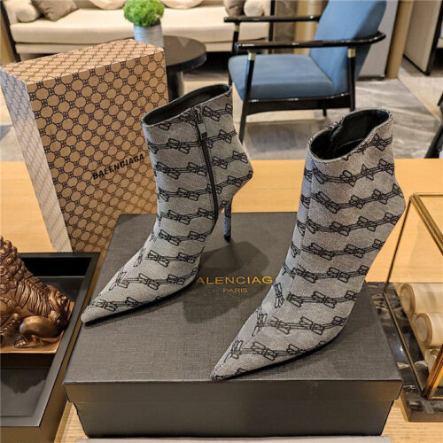 High Quality Luxury Balenciaga Pointed Toe Stiletto Boots – Style 99203 alternate view