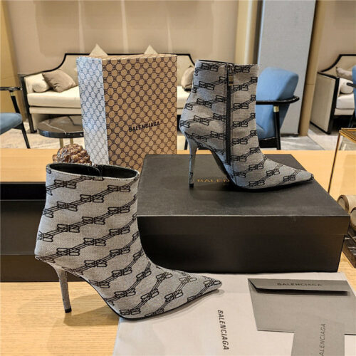 High Quality Luxury Balenciaga Pointed Toe Stiletto Boots – Style 99203 product detail