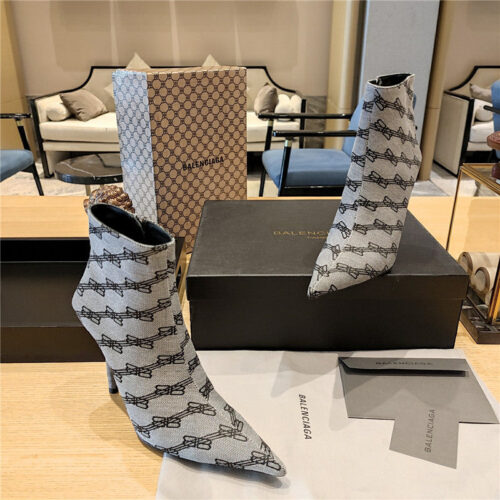 High Quality Luxury Balenciaga Pointed Toe Stiletto Boots – Style 99203 product detail