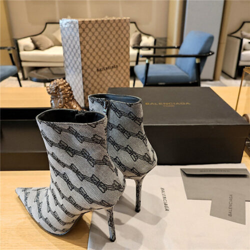 High Quality Luxury Balenciaga Pointed Toe Stiletto Boots – Style 99203 product detail