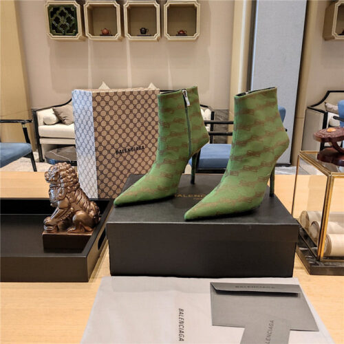 High Quality Luxury Balenciaga Pointed Toe Stiletto Boots – Style 97507