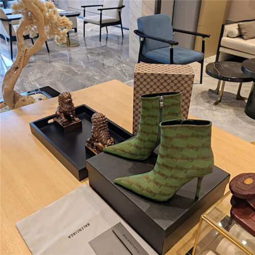 High Quality Luxury Balenciaga Pointed Toe Stiletto Boots – Style 97507 product detail