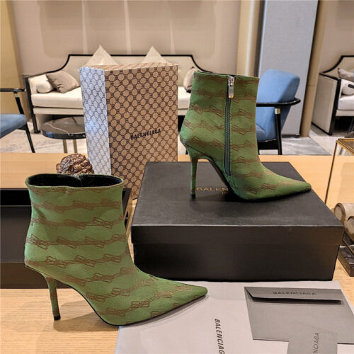 High Quality Luxury Balenciaga Pointed Toe Stiletto Boots – Style 97507 product detail