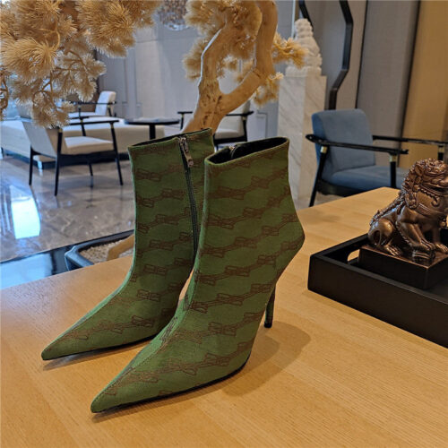 High Quality Luxury Balenciaga Pointed Toe Stiletto Boots – Style 97507 product detail