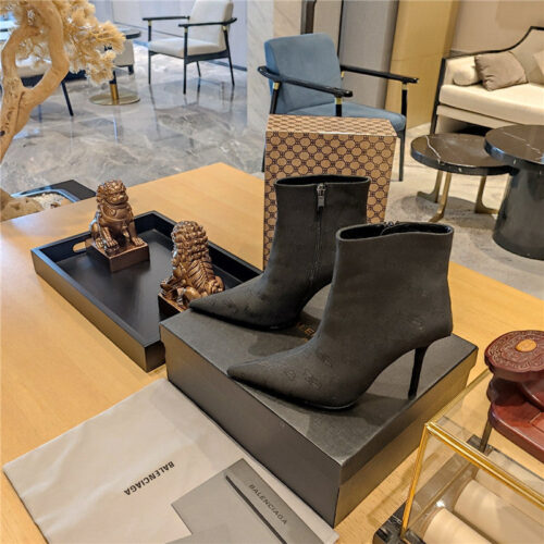 High Quality Luxury Balenciaga Pointed Toe Stiletto Boots – Style 28579 product detail