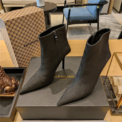 High Quality Luxury Balenciaga Pointed Toe Stiletto Boots – Style 28579 product detail
