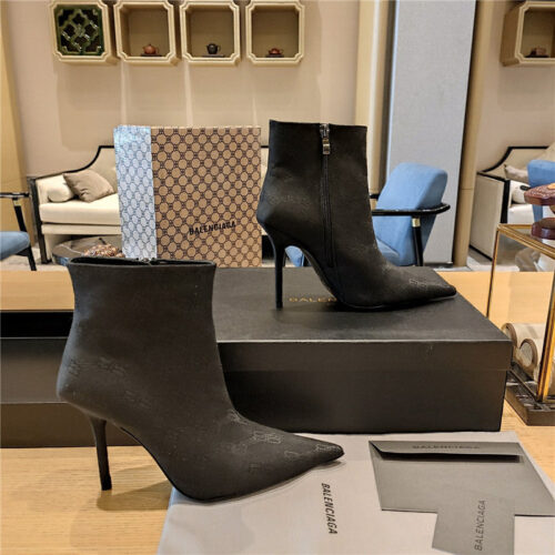 High Quality Luxury Balenciaga Pointed Toe Stiletto Boots – Style 28579 product detail