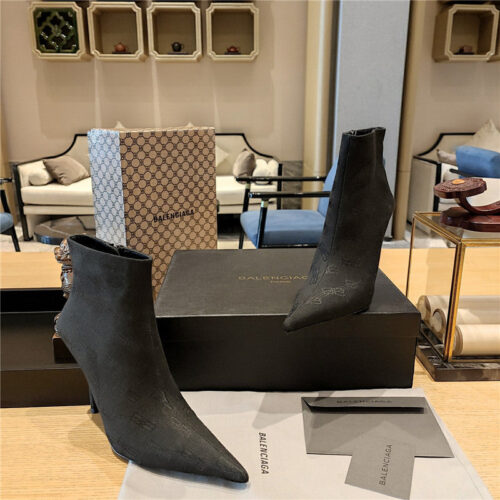 High Quality Luxury Balenciaga Pointed Toe Stiletto Boots – Style 28579 product detail