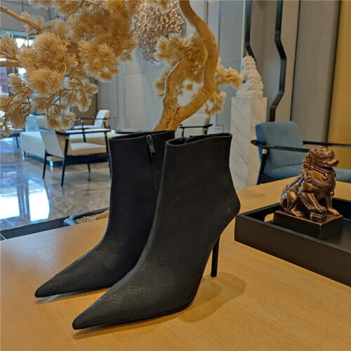 High Quality Luxury Balenciaga Pointed Toe Stiletto Boots – Style 28579 product detail