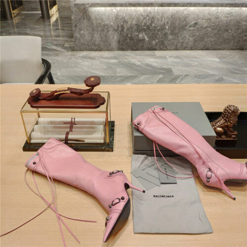 High Quality Luxury Balenciaga Lemon Point Toe Side Zip Tall Boots – Style 49603 product detail