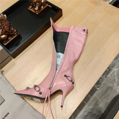 High Quality Luxury Balenciaga Lemon Point Toe Side Zip Tall Boots – Style 49603 product detail