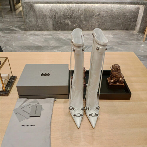 High Quality Luxury Balenciaga Lemon Point Toe Side Zip Tall Boots product detail