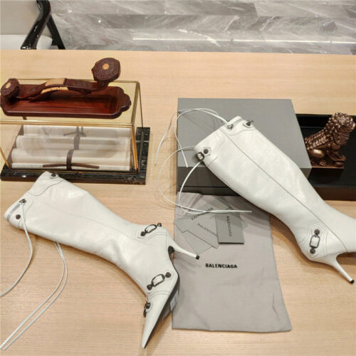High Quality Luxury Balenciaga Lemon Point Toe Side Zip Tall Boots product detail