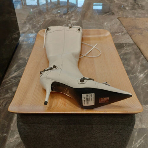High Quality Luxury Balenciaga Lemon Point Toe Side Zip Tall Boots product detail