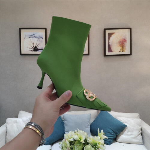 High Quality Luxury Balenciaga New Shape Double B Buckle Flower Toe Ankle Boots – Style 97571 alternate view