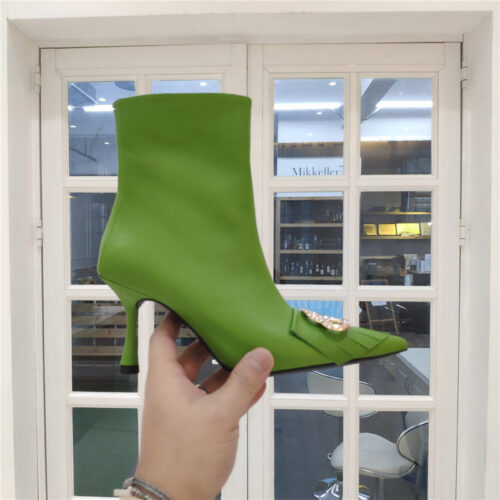 High Quality Luxury Balenciaga New Shape Double B Buckle Flower Toe Ankle Boots – Style 97571 product detail