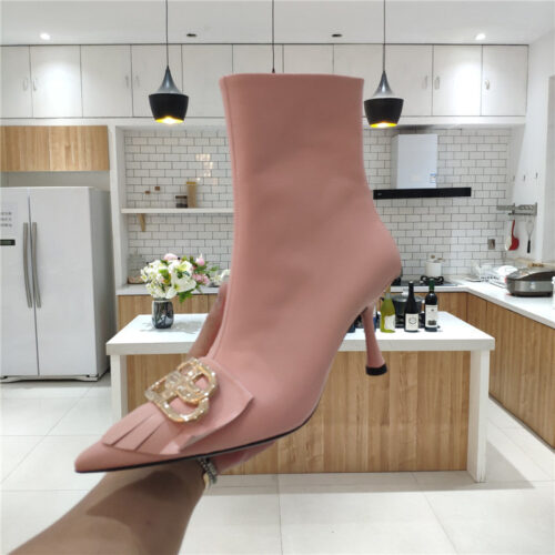 High Quality Luxury Balenciaga New Shape Double B Buckle Flower Toe Ankle Boots product detail