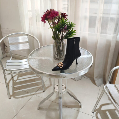 High Quality Luxury Balenciaga New Shape Double B Buckle Flower Toe Ankle Boots – Style 58019 product detail
