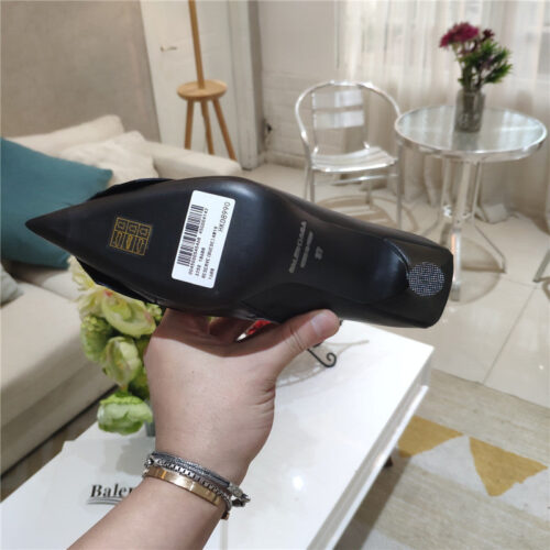 High Quality Luxury Balenciaga New Shape Double B Buckle Flower Toe Ankle Boots – Style 58019 product detail