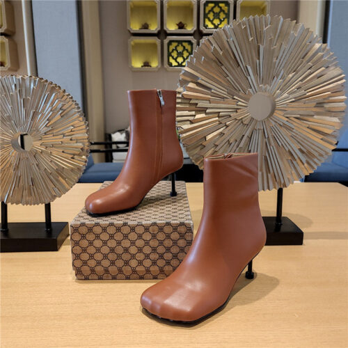 High Quality Luxury Balenciaga Five Toe High Heel Mid Boots