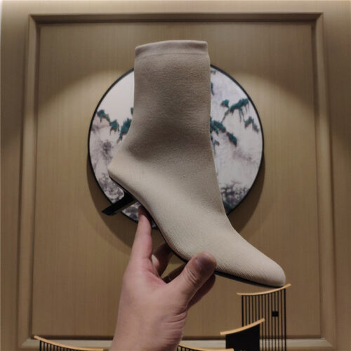 High Quality Luxury Balenciaga’s New 7-Shaped Heel Sock Boots – Style 34019 alternate view