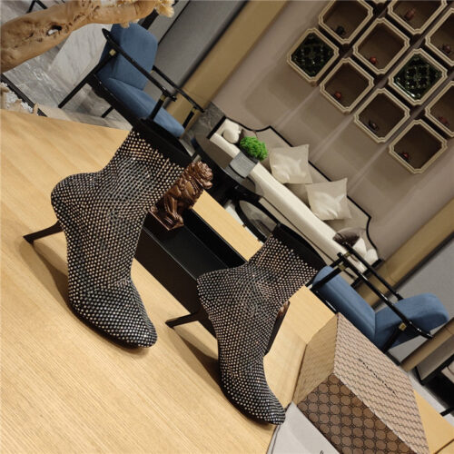 High Quality Luxury Balenciaga’s New 7-Shaped Heel Sock Boots – Style 97859 product detail