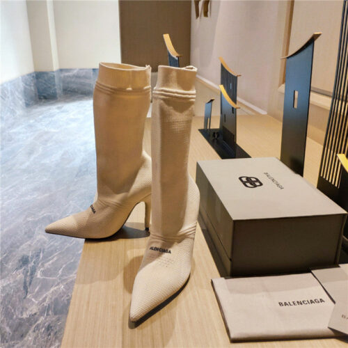 High Quality Luxury Balenciaga High Heel Sock Boots – Style 90307