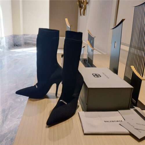 High Quality Luxury Balenciaga High Heel Sock Boots – Style 21379