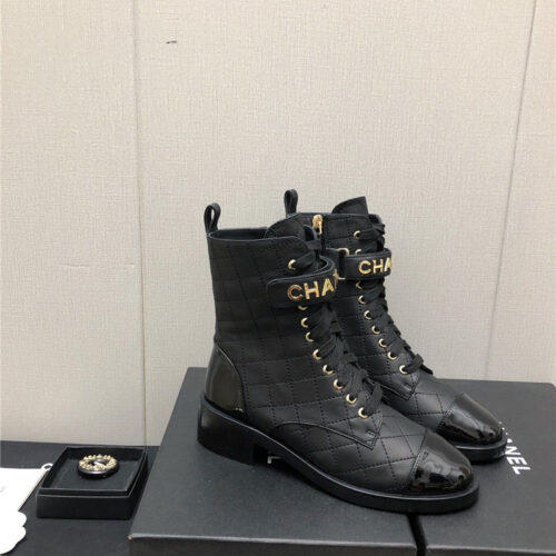 High Quality Luxury Chanel Leather Outsole Martin Boots – Style 95814 alternate view