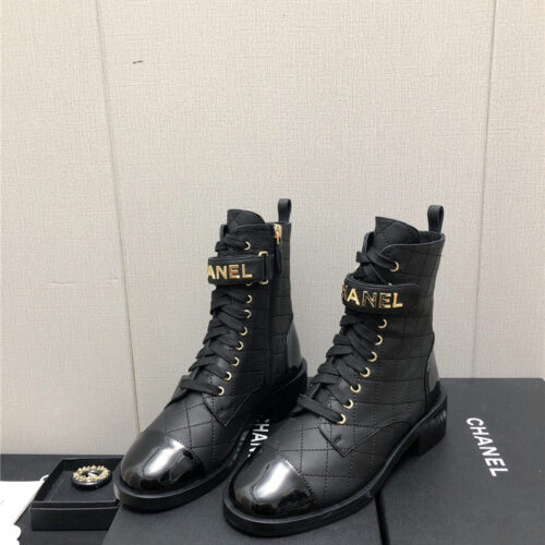 High Quality Luxury Chanel Leather Outsole Martin Boots – Style 95814