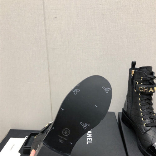 High Quality Luxury Chanel Leather Outsole Martin Boots – Style 95814 product detail