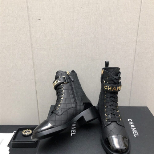 High Quality Luxury Chanel Leather Outsole Martin Boots – Style 95814 product detail