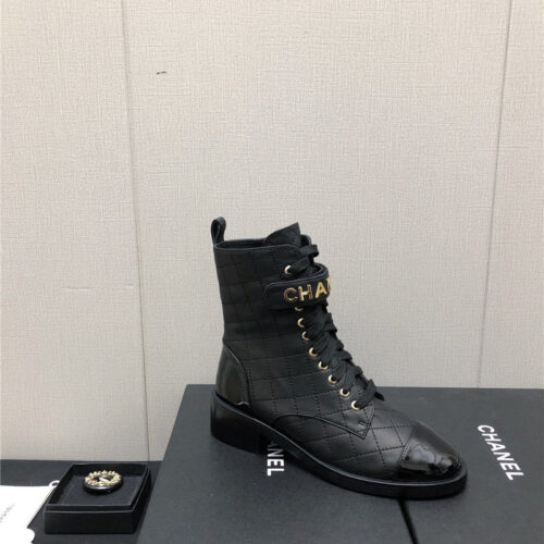 High Quality Luxury Chanel Leather Outsole Martin Boots – Style 95814 product detail