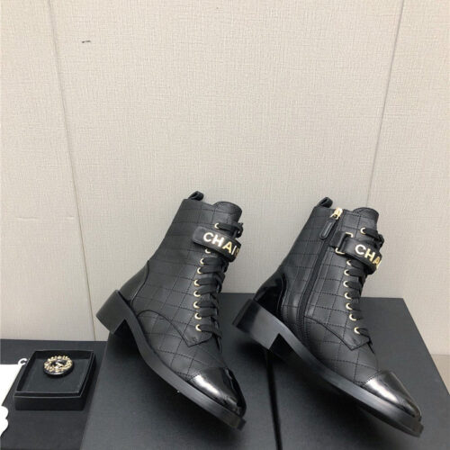 High Quality Luxury Chanel Leather Outsole Martin Boots – Style 95814 product detail