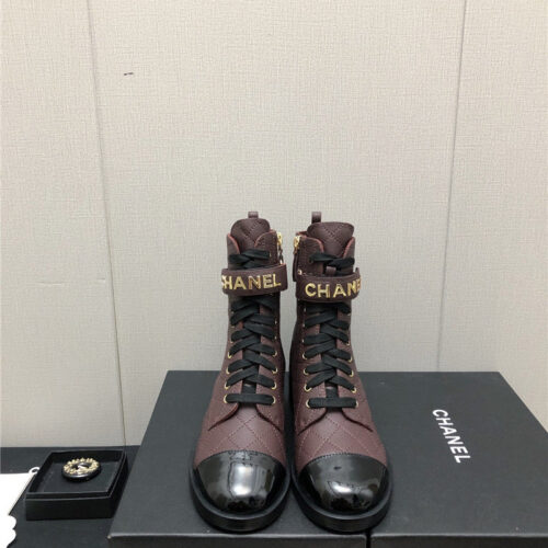 High Quality Luxury Chanel Leather Outsole Martin Boots – Style 92422 product detail