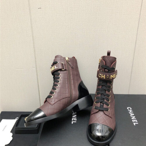 High Quality Luxury Chanel Leather Outsole Martin Boots – Style 92422 product detail